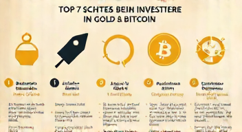 Das sind die Top 7 Schritte beim Investieren in Gold und Bitcoin