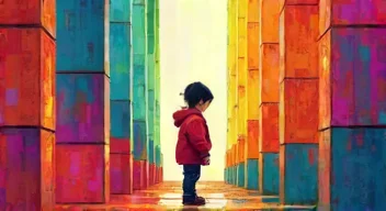 Ich erinnere mich an den ersten Bau mit Holzbausteinen