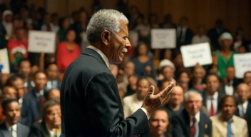 Ich bin Nelson Mandela (Politiker, 1918-2013) und beantworte die Frage zur Motivation der Bevölkerung