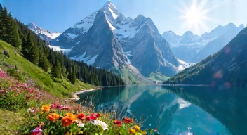 Ich erinnere mich an die atemberaubende Alpenlandschaft (1/10)