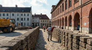 Ich erinnere mich an die Grundsteinlegung des Gewerbehofs in Dresden (1/10)
