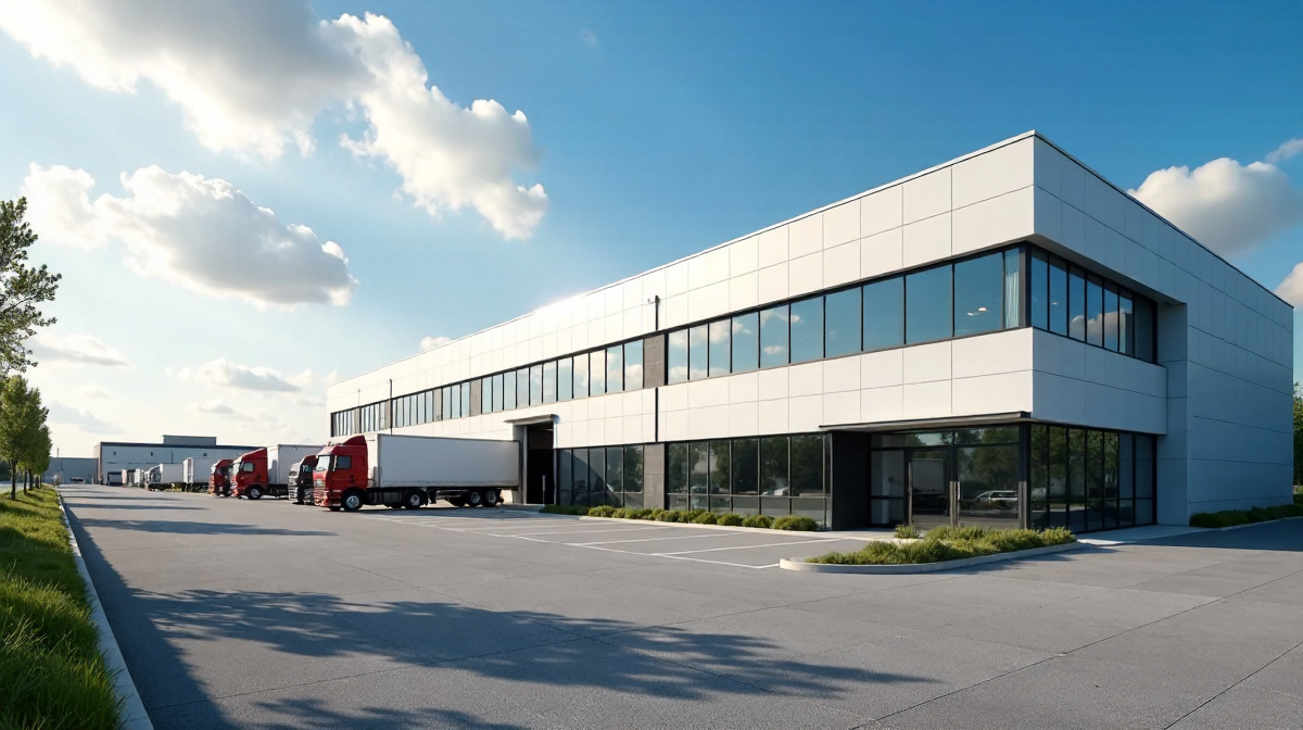 Strategische Logistik: DRK, Bremer Flughafen, Light-Industrial-Immobilie