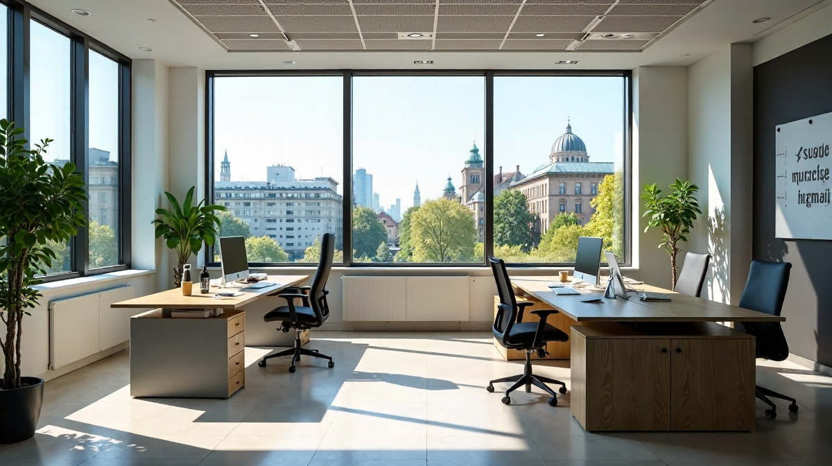 Zukunftsorientierte Büroflächen: Berlin, Gesundheit, Innovation